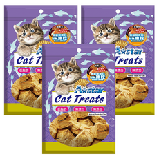 A star 貓專用無鹽無漂白凍乾, 3個, 鮭魚, 30g