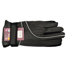 ONEDER 旺達棉品 女款防潑水止滑手套 - 曲線灰, 25 x 10.5cm