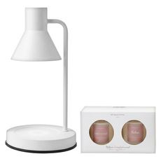 香氛融蠟薰香燈組 含蠟燭希爾頓酒店 + 洲際酒店 15 x 15 x 30cm, 白色