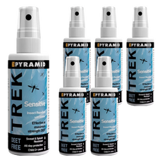 PYRAMID 派卡瑞丁 TREK Sensitive 長效防蚊液, 6個, 60ml