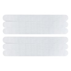 MOCODO 伴佳家 浴室止滑貼條 六入 生活安全 透明無痕 輕鬆防滑, 1包, 白色