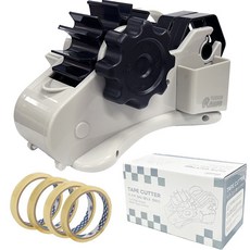 TUCO.B 多功能膠帶切割器 + 補充膠帶 12mm 4p, 灰色 (Kattagi), 1組