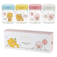 KAKAO FRIENDS 印花副食品分裝罐 4入組, A款, 160ml, 1組