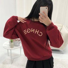 PEONIST 寬鬆版圓領氣球袖長袖大學T