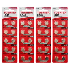 도시바 알카라인 건전지 LR43, 4개, 10개입