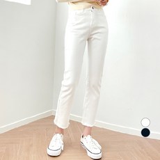 JAL BBA JEAN 女款剪裁直筒棉褲