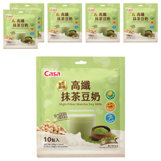 Casa 卡薩 高纖抹茶豆奶 10包, 200g, 6袋