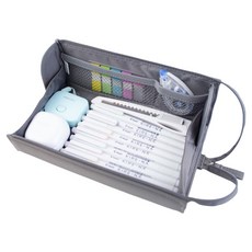 아트조이 고쿠요 KOKUYO 캠퍼스 트레이 대용량 멀티 필통, 그레이, 1개