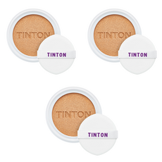 TINTON 大容量佩斯利版豐盈氣墊粉餅補充蕊 22g, 23 Natural Beige, 3個