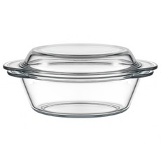 Balunfini 耐熱強化玻璃烤箱微波爐蒸鍋 23.5cm, 1個, 單一顏色