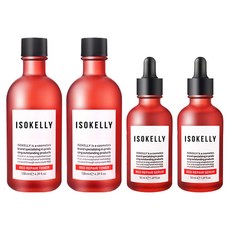 ISOKELLY 紅色修護緊膚水+精華組, 2組