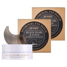 PETITFEE 黑珍珠黃金水凝膠眼膜, 60片, 2罐