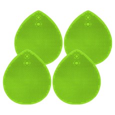 Daily Friends 矽膠面部刷, 綠色, 4個