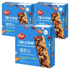 Post 穀物能量棒 平衡配方 3條, 150g, 3盒