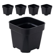미화부장 가벼운 분갈이 파종 유묘 삽목 사각 슬릿분 미니 소형 플라스틱 리톱스 슬릿 화분, 02 검은색