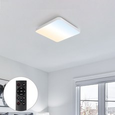히트조명 LED 삼성칩 플리커프리 시스템 삼색변환 리모컨 방등 75W B34684OW, 화이트
