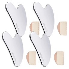 Happy Withers 不鏽鋼心形刮痧按摩器, 4個, 單一顏色