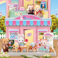One&One 豆豆兔 冰淇淋咖啡廳, 1個, 混合顏色