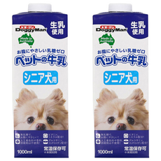 DoggyMan 多格漫 澳洲犬用牛奶 老犬用, 1L, 2瓶