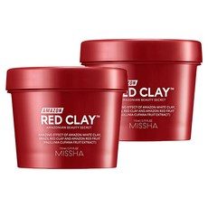 미샤 아마존 레드 클레이 모공 마스크 110ml, 1개입, 2개