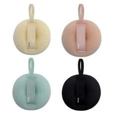 hetras. 深層清潔沐浴球4件組, 奶油色 + 粉色 +藍色 + 黑色, 4個, 1盒