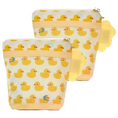 semoms 醫藥收納包 2入 防水, 12 x 15cm, 黃色小鴨