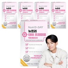 뉴트리디데이 프리미엄 고농축 락토페린 600 30g, 30정, 5개