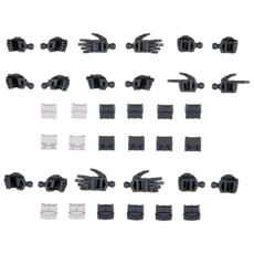 BANDAI 30MM 1/144 W-23 配件套組12 手掌零件/多功能連接零件 組裝模型, 1套