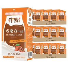 伴點 巧克力牛奶 6瓶, 300ml, 18入
