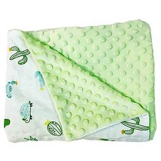 Mang Mang 小鹿蔓蔓 寶貝觸覺安撫蓋毯, 彌月禮盒 (刺刺綠洲), 刺刺綠洲 綠色, 120 x 75cm