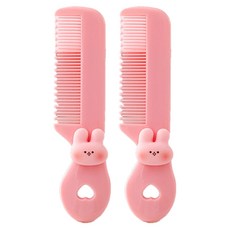 Solroom 便攜式迷你小型梳子, 兔子, 2個