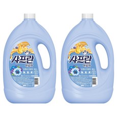 샤프란 아로마 섬유유연제 프레쉬 아로마 본품, 3.1L, 2개