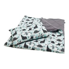 OGG 喔咯 冰冰被套組 恐龍圖案, S(140 x 140cm), 藍色