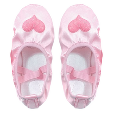 DRESSHOUSE 女童愛心造型緞面鞋