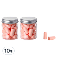 디케이원 세련된 소음방지 귀마개 핑크 1.4 x 2.8 cm, 10개, 24개입