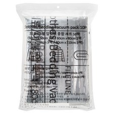 의류 이불 압축팩 50X60cm 2p + 60X80cm 2p + 70cmX100cm 3p + 80cmX110cm 3p, 10개입, 1개