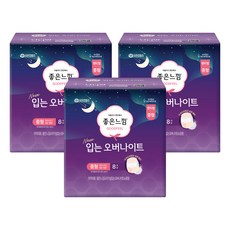 좋은느낌 입는 오버나이트, 중형, 8개입, 3개