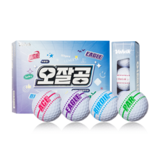 Volvik Vista3 360度瞄準線3層高爾夫球, 白色, 1組