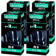 Okamoto 岡本 Strong 威猛持久型保險套 0.1mm, 10片, 4盒