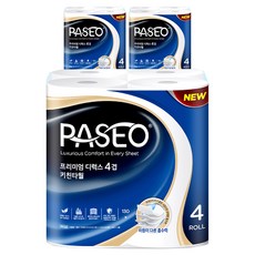 PASEO 頂級豪華4層天然紙漿廚房紙巾, 130張, 12個