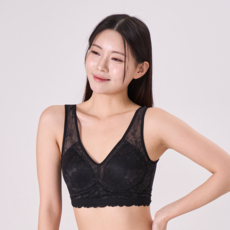 A-ONE 人造絲花朵無鋼圈強力網布模杯運動內衣 11104