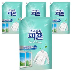 碧珍 室內晾乾 Pro 超高濃縮纖維柔軟精 Fresh Day香氛 補充包, 4個, 1.7L