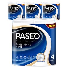 PASEO 頂級豪華4層天然紙漿廚房紙巾, 130張, 16個