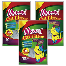 Mckelly 繽紛貓砂系列 細球砂，蘋果香，10L, 3包