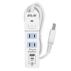 Dr.AV 聖岡科技 延長線 TX-722AC 15A, 1.2m, 白色, 1條