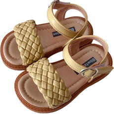 BEBEMARU 女童編織魔鬼氈涼鞋 9992