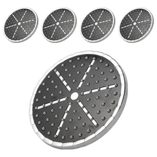 URBAN TERRACE 太陽花灑蓮蓬頭 圓形, 5個, 黑色