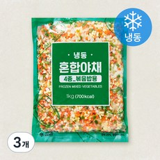 4종 혼합야채 볶음밥용 (냉동), 3개, 1kg