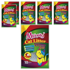 Mckelly 繽紛貓砂系列 細球砂，蘋果香，10L, 6包
