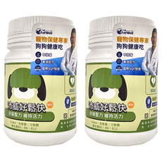 PetWell 沛威 好鬆快 犬用 持續活力, 60g, 壓力緩解/安撫情緒/注意力集中, 2罐